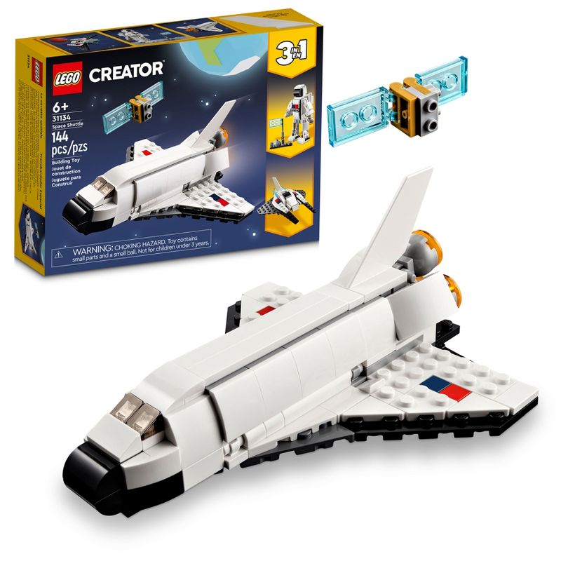 LEGO Creator 3 in 1 Space Shuttle &#38; Spaceship Toys 31134, 1 of 11