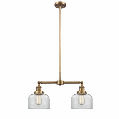 Bell - 2 Light Island In Traditional Style-10 Inches Tall and 21 Inches Wide