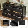 Rustic Farmhouse 6 Dresser for Bedroom, Wooden Drawer Dresser, Handle-Free Storage Cabinet with Drawers for Bedroom, Living Room & Hallway - 3 of 4