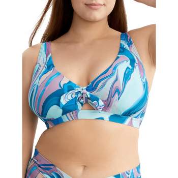 Fantasie Women's Ocean Cove Underwire Plunge Bikini Swim Top, FS3402, Deep  Sea, 34G