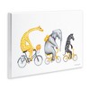 Stupell Industries Savanna Animals Riding Bikes Bicycles Yellow Accent Wall Plaque Art, 19" x 13" - 2 of 4