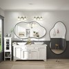 Apmir Irregular High-Strength Tempered Glass and Aluminum Alloy Framed French Cleat Mounted Wall Decor Bathroom Vanity Mirror - 3 of 4