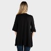 24seven Comfort Apparel Maternity Open Front Jacket with Elbow Sleeve - 2 of 3