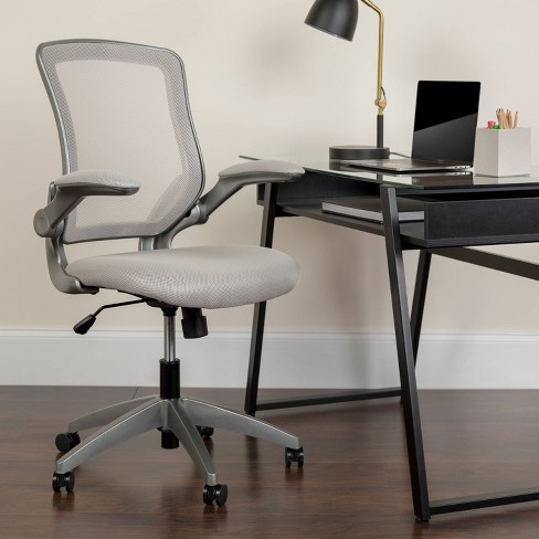 techni mobili mesh task office chair with flip up arms