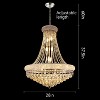 GDFStudio Gould Modern Crystal Chandelier Ceiling Light with LED Bulbs - 3 of 4