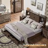 AMERLIFE Wooden Platform Bed with Bookcase Headboard, 2 Drawers, Charging Station - 3 of 4
