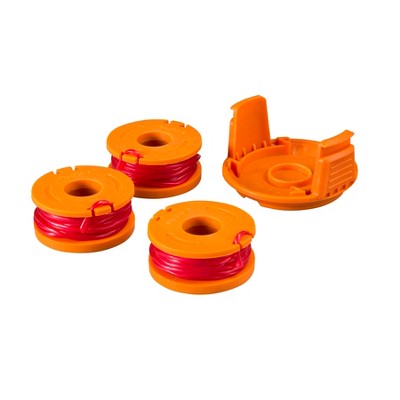 Worx WA0207 10' x .065" - 3pc Replacement Spool with Line and Cap, Single-Feed, DNALINE2