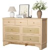 Coucheta Dresser with 7 Drawers - 47" Wide Wood Chest of Drawers, Boho Dresser for Bedroom, Living Room & Entryway - 2 of 4