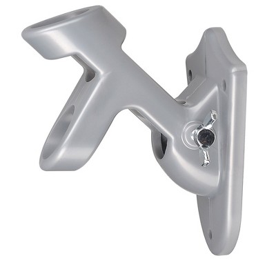 Silver Adjustable Wall Mount Flag Pole Bracket Holder