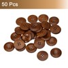 Unique Bargains Wooden DIY Craft Clothing Sewing Buttons 50 Pcs - 3 of 4