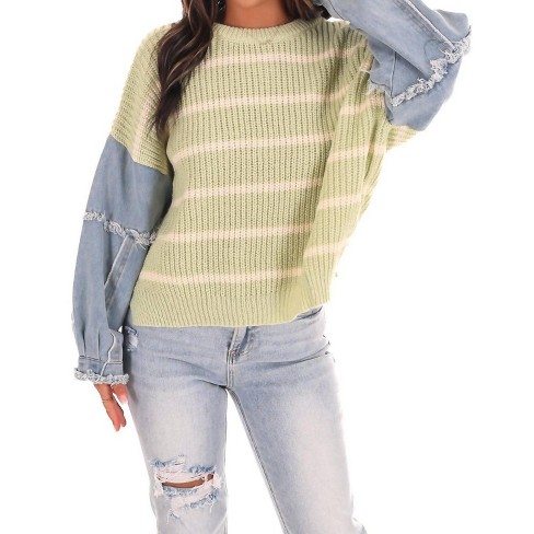 Women's Chill Chaser Stripe Sweater - Dreamers M/L - image 1 of 3