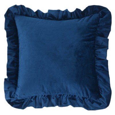 REGALWOVEN Scalloped Trim Outdoor Throw Pillow Covers for Sofa Living Room Home Decor 1 Pc