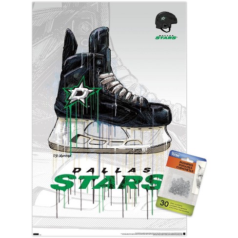 Trends International NHL Dallas Stars Roope Hintz Feature Series 23 Framed  Wall Poster Prints White Framed Version 22.375 x 34