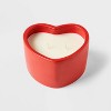7oz Glossy Glaze Heart Shaped Ceramic roses red - Threshold™ - image 3 of 4