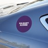 University at Albany Alumni Automotive Car Refrigerator Locker Vinyl Circle Magnet - 3 of 4