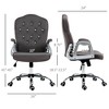CAVINAS Adjustable Height Velvet Swivel Office Chair,Button Tufted Desk Chair with Tilt Function for Living Room,Vanity - 3 of 4