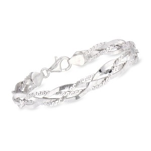 Ross-Simons Italian Sterling Silver Braided Bracelet - 1 of 4