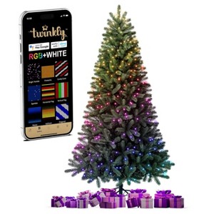 Twinkly Pre-Lit Christmas Tree - Artificial Regal Tree with RGB LED Lights - Prelit Christmas Tree for Your Holiday Home Dcor - 6ft - 1 of 4