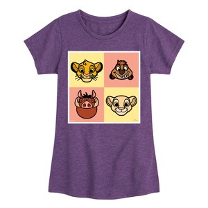 Girls' - Disney - The Lion King Fitted Short Sleeve Graphic T-Shirt - 1 of 4