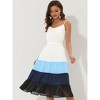 INSPIRE CHIC Women's Summer Spaghetti Strap Flowy Swing Chiffon Midi Dress - 2 of 4