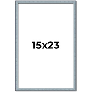 PosterPalooza | Textured Blue Picture Frame - UV Acrylic, Foam Board Backing, Hanging Hardware - 1 of 4