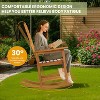 Outdoor Rocking Chair, Acacia Wood Patio Porch Rocker for Garden, Deck or Yard - 4 of 4