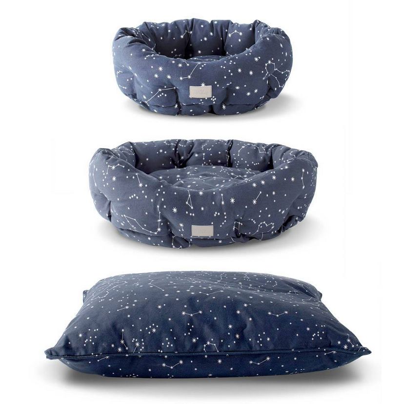 PetShop by Fringe Studio Celestial Pillow Dog Bed with Polyfill Round Cuddler