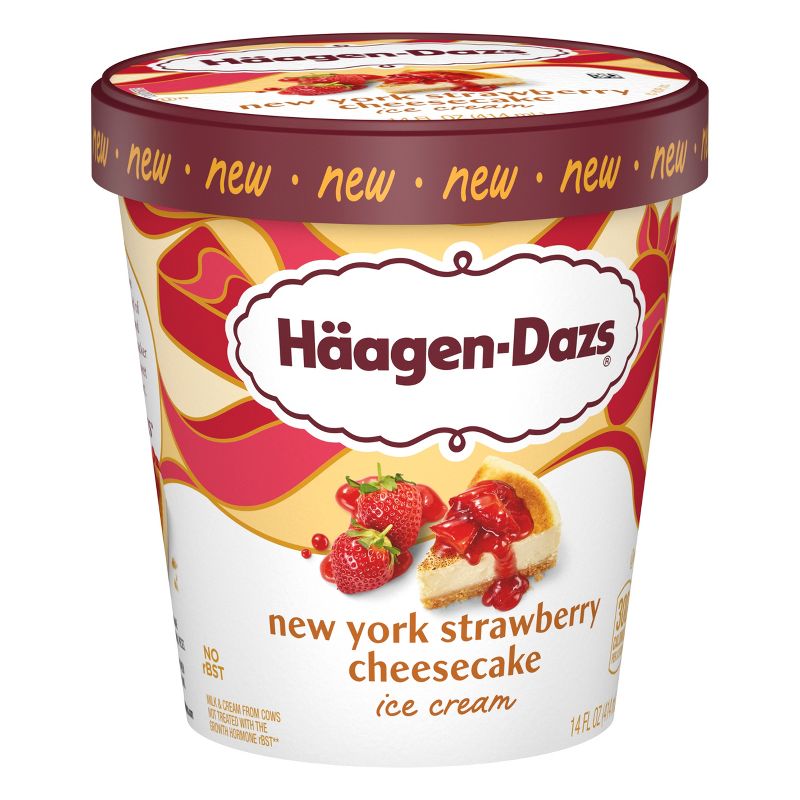 Haagen Dazs  Strawberry Cheesecake Frozen Ice Cream - 14oz, 3 of 7