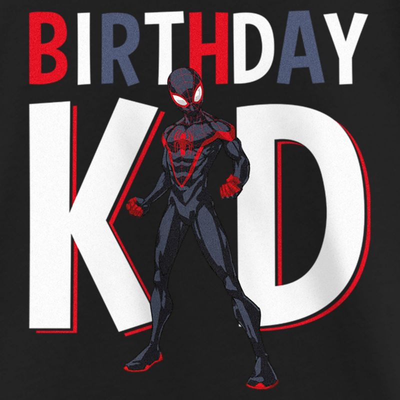 Girl's Marvel Birthday Kid Superhero T-Shirt, 2 of 5