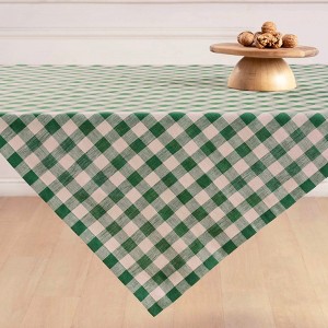 Solino Home Linen Table Throw | Morgan Check - 1 of 4