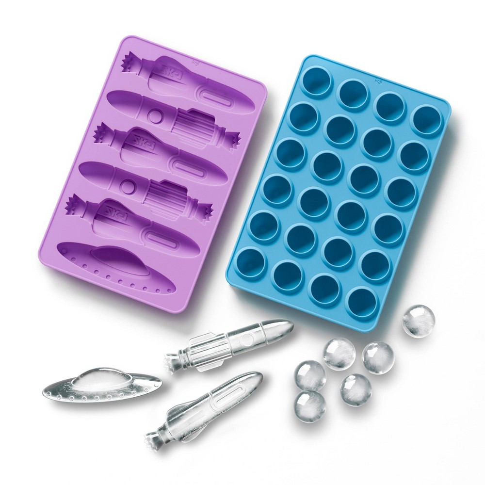 Koji Spaceship Ice Tray Purple