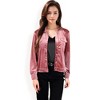 Anna-Kaci Women's Button-Up Velvet Jacket with Chest Pockets - 2 of 4