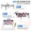 EAGLE PEAK 8x8ft Pop Up Canopy with Sidewall, 8x8 Base 6x6 Top - 2 of 4