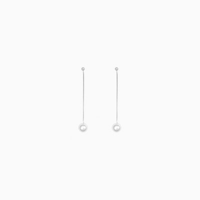 Bearfruit Jewelry Sterling Silver 18K Gold Plated Dangled Pearl Earrings