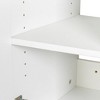 Gulches White Stackable Wall-Mounted Storage - 15.75"D x35.43"W x19.69"H, MDF Cabinet with  Shelves & 6-Step Height Adjustment for Multi-Room Use - 3 of 4