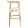 Bandelier Counter Stool - BST1006 - Natural/White - Safavieh - 2 of 4