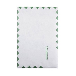 Survivor First Class Catalog Mailers, #15, Cheese Blade Flap, Self-Adhesive Closure, 10 x 15, White, 100/Box - 1 of 4