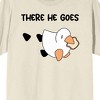 Honk Honk Am Meme Duck With Bread There He Goes Unisex Natural Graphic Tee - image 2 of 3