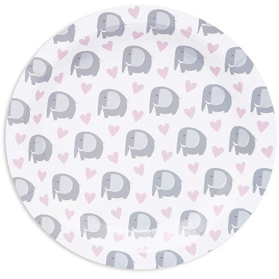 Sparkle and Bash 80-Pack Elephant Disposable Paper Plates 9" Baby Shower Birthday Party Supplies