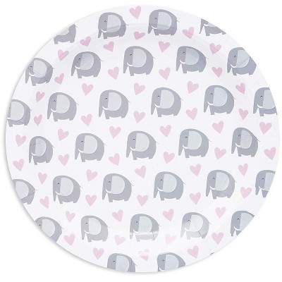 Sparkle and Bash 80-Pack Elephant Disposable Paper Plates 9" Baby Shower Birthday Party Supplies