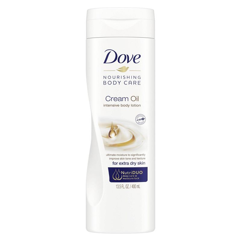 Dove Nourishing Body Care Cream Oil Intensive Body Lotion Scented - 13.5oz, 3 of 8