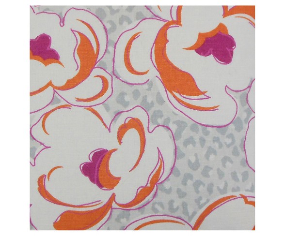 Bold Floral Throw Pillow Orange (20"x20") - The Pillow Collection