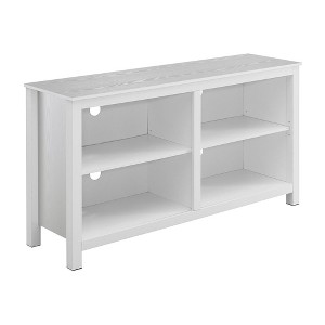 Montana Highboy TV Stand for TVs up to 65" with Shelves White - Breighton Home: Modern Media Console, Storage - 1 of 4