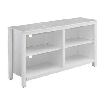 Montana Highboy TV Stand for TVs up to 65" with Shelves White - Breighton Home