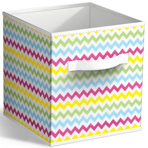 Sorbus 11 Inch Foldable Fabric Storage Cube Bin with Handles - for Organizing Pantry, Closet, Nursery, Playroom, and More - 1 of 4