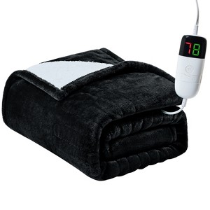Inhand Heated Blanket Electric Heating Blanket Auto-Off 10 Heat Level Over-Heat Protection Flannel ETL Certified - 1 of 4