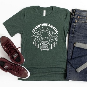 The Juniper Shop Adventure Awaits Landscape Circle With Van Toddler Short Sleeve Tee - 1 of 2