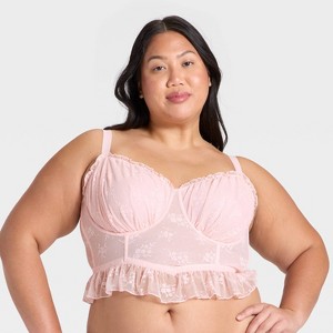 Women's Ruffle Lace Corset - Wild Fable™ - 1 of 3
