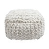 TOV Furniture Cathy Woven Pouf in Cream - 3 of 4