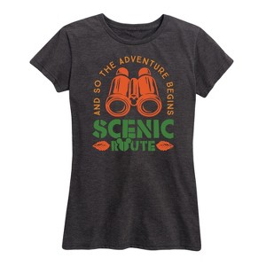Women's - Disney - Adventure Begins Short Sleeve Graphic T-Shirt - 1 of 4